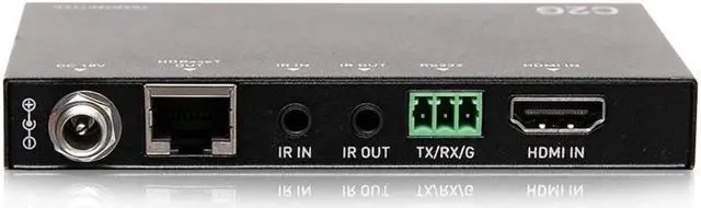 Alt view image 2 of 2 - Cables To Go HDMI Ultra-Slim HDBaseT + RS232 and IR over Cat Extender Box Transmitter - 4K 60Hz C2G30014