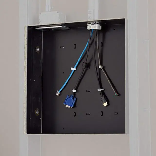 Alt view image 4 of 5 - Chief Proximity Large In-Wall Storage Box for Flat Panel Displays - Black