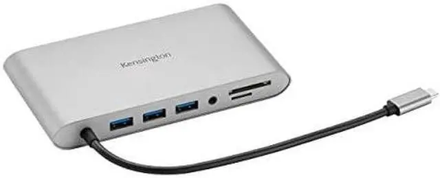 Alt view image 10 of 14 - Kensington Silver K33853WW USB-C 85W Power Delivery Mobile Hub