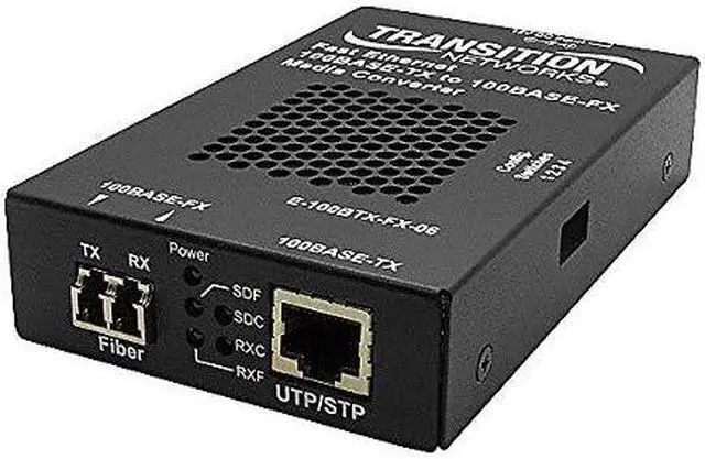 Alt view image 5 of 6 - Transition Networks Fast Ethernet Media Converter 100Base-TX to 100Base-FX