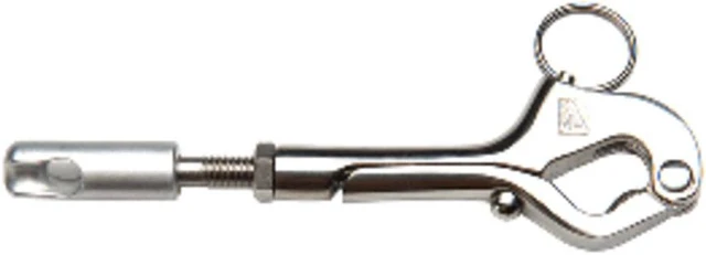 Alt view image 3 of 3 - C. Sherman Johnson Over Center Gate Hook w/Splice Eye