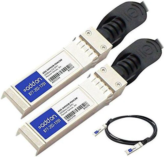 Alt view image 3 of 3 - AddOn ADD-SHPASIB-PDAC3M 9.84 ft. Cat Twinaxial Black Network Ethernet Cable