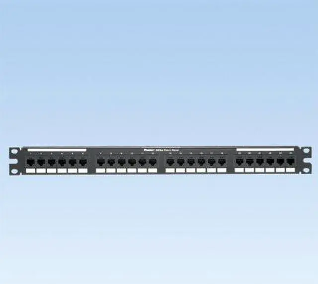 Alt view image 5 of 5 - Panduit DP24688TGY Panduit DP6 24 Port Cat6 Network Patch Panel - 24 x RJ-45 - 24 Port(s) - 24 x RJ-45 - 24 x RJ-11 - 1U High - Rack-mountable