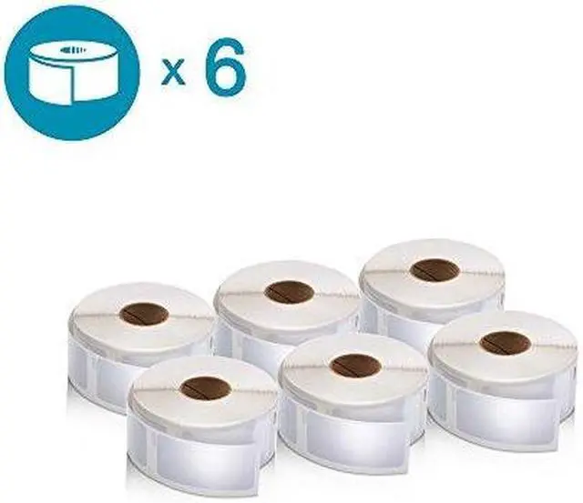 Alt view image 12 of 19 - Dymo Labels LabelWriter 2-1/8"Wx1"H 6 RL/PK White 2050764