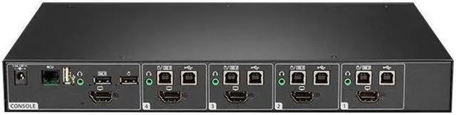 Alt view image 5 of 12 - Vertiv Cybex SC800 Secure KVM| 4 Port Universal DP/H Single Display CAC PP4.0 Secure Desktop KVM Switches | Secure KVM Switch  Single Head NIAP Certified Secure Keyboard 2 to 8 Port Secure