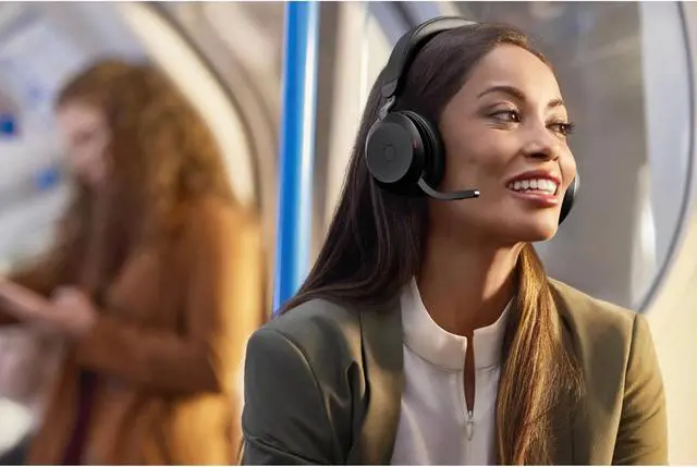 Alt view image 4 of 4 - Jabra Evolve2 75 MS with Charging Stand-Black-USB-C-27599-999-889 Evolve2 75 MS Stereo with Charging Stand