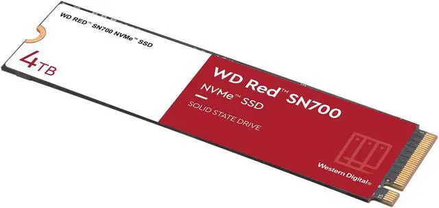Alt view image 4 of 4 - WD Red S700 WDS400T1R0C 4 TB Solid State Drive - M.2 2280 Internal - PCI Express NVMe (PCI Express NVMe 3.0 x4) - Storage System Device Supported - 5100 TB TBW - 3400 MB/s Maximum Read Transfer Rate