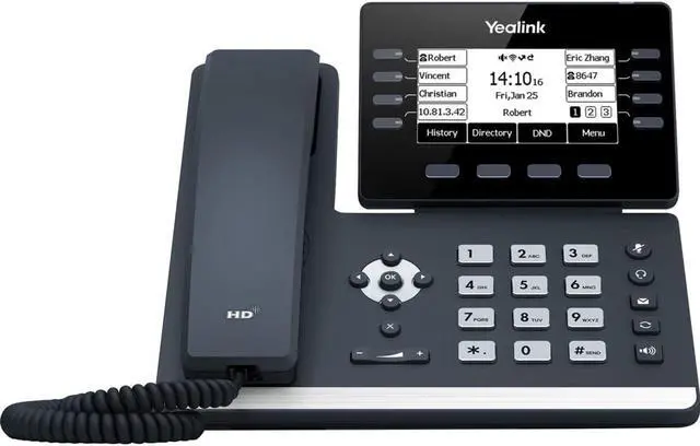 Alt view image 9 of 9 - Yealink SIP-T53W IP Corded/Cordless Wi-Fi Mountable Desktop Phone SIPT53W