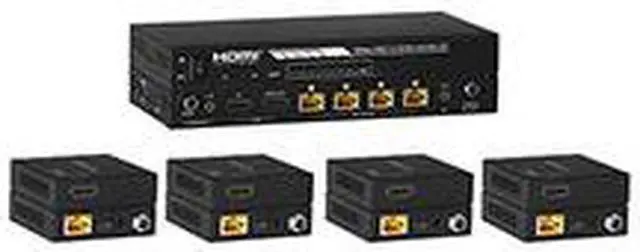 Alt view image 3 of 3 - KanexPro Video Distribution Amplifier - 594 MHzMaximum Video Bandwidth - 192 ft Maximum Operating Distance - 1 x HDMI In - 4 x HDMI Out