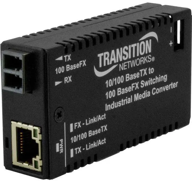 Alt view image 4 of 6 - Transition Networks Hardened Mini Fast Ethernet Media Converter