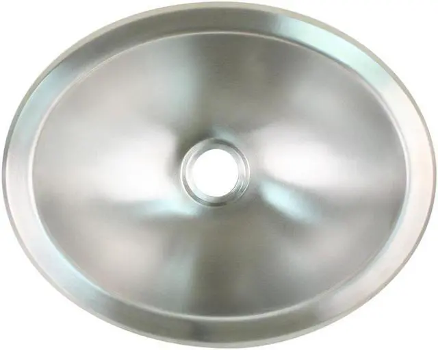 Alt view image 3 of 3 - Scandvik Brushed SS Oval Sink - 13.25" x 10.5"