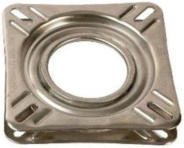 Alt view image 3 of 3 - Springfield 1100009 Non-Locking 360° Seat Swivel - 6.75" Square with 0° Tilt, Stainless Steel