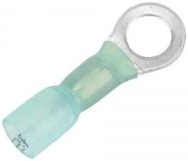 Alt view image 3 of 3 - Pacer 16-14 AWG Heat Shrink Ring Terminal - 1/4" Stud Size - 100 Pack