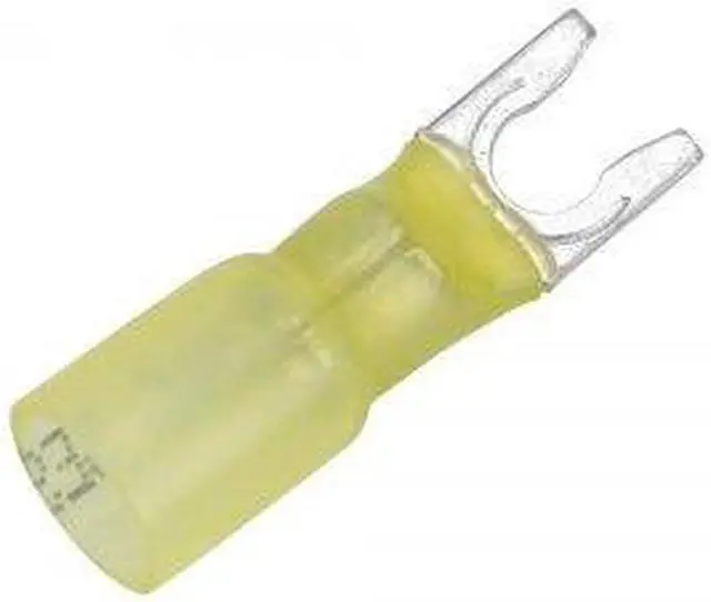 Alt view image 3 of 3 - Pacer 12-10 AWG Heat Shrink Spade Terminal - #10 Stud Size - 100 Pack