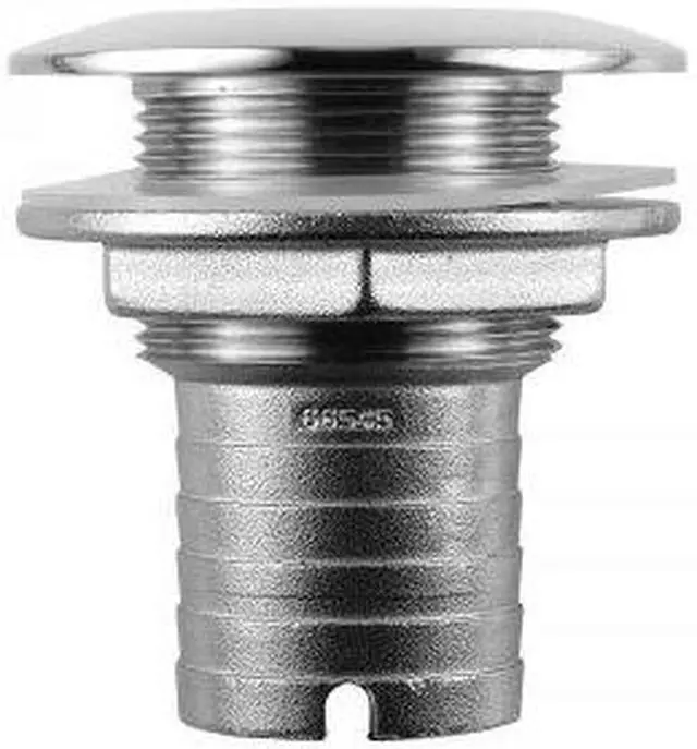 Alt view image 3 of 3 - Attwood Stainless Steel Thru-Hull Short Straight Barbed - 1-1/2" Inner Diameter
