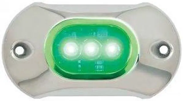 Alt view image 2 of 2 - Attwood 65UW03G LED Underwater Light, Stainless Steel Bezel, Green Light