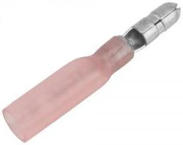 Alt view image 3 of 3 - Pacer 22-18 AWG Heat Shrink Male Bullet Terminal - 100 Pack