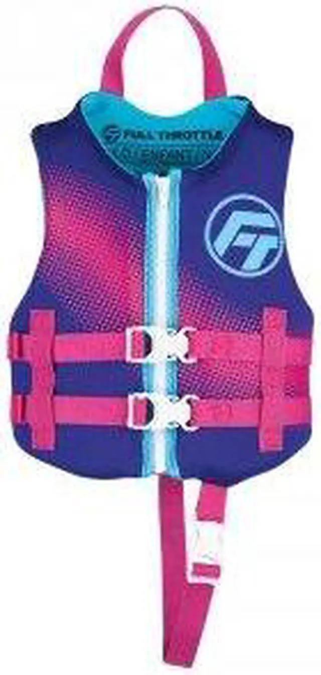 Alt view image 3 of 4 - Full Throttle 142100-600-001-22 Child Rapid-Dry Life Jacket - Purple