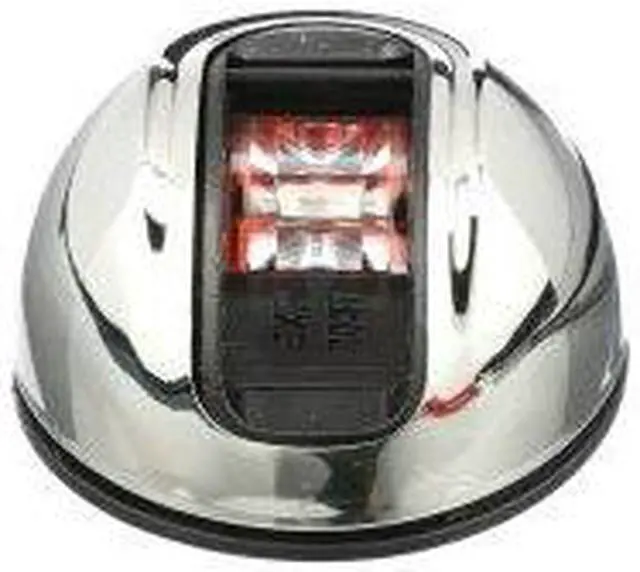 Alt view image 7 of 7 - Attwood LightArmor Vertical Surface Mount Navigation Light - Oval - Port (red) - Stainless Steel - 2NM