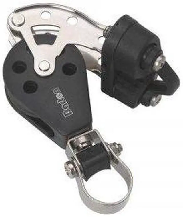 Alt view image 3 of 3 - Barton Marine Size 3 Stanchion Lead Block - Single w/Becket &amp Cam Cleat