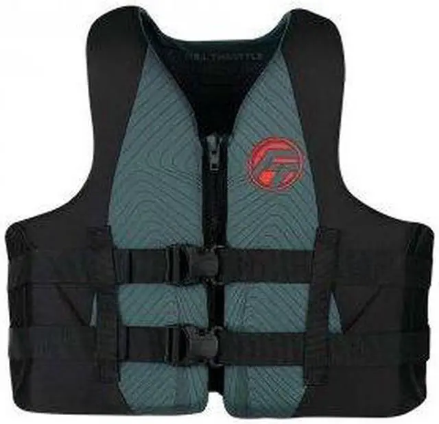 Alt view image 4 of 4 - Full Throttle 142100-701-080-22 Adult Rapid-Dry Life Jacket - 2X-Large/4X-Large, Gray