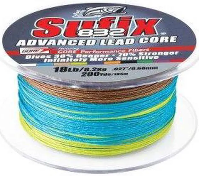 Alt view image 5 of 5 - Sufix 832 Advanced Lead Core - 12lb - 10-Color Metered - 200 yds
