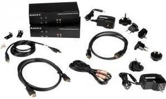 Alt view image 3 of 3 - Black Box KVX Series Dual-Head HDMI KVM Fiber Extenders KVXLCHF-200