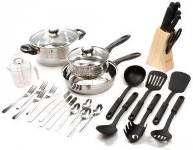 Alt view image 4 of 4 - Gibson Overseas 89117.32 Lybra Ss Cookware Set 32Pc