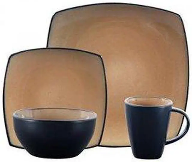 Alt view image 4 of 4 - Gibson 69467.16 Home Soho Lounge Dinnerware Set, Taupe