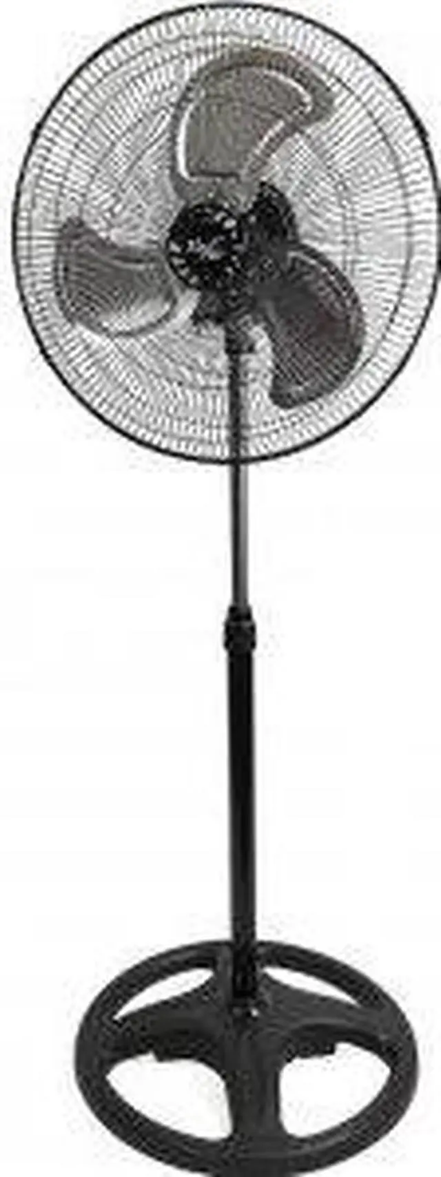 Alt view image 10 of 10 - Vie Air 18" Industrial Heavy Duty Pedestal Oscillating Metal Stand Fan