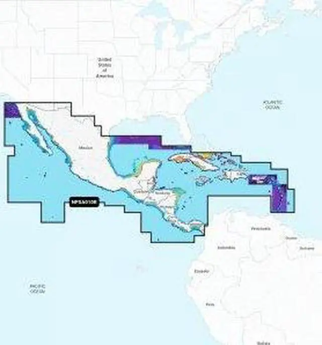 Main image of NAVIONICS PLATINUM+ NPSA010R CENTRAL AMERICA & CARIBBEAN