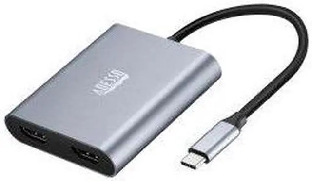 Alt view image 15 of 20 - Adesso USB-C to Dual HDMI Adapter