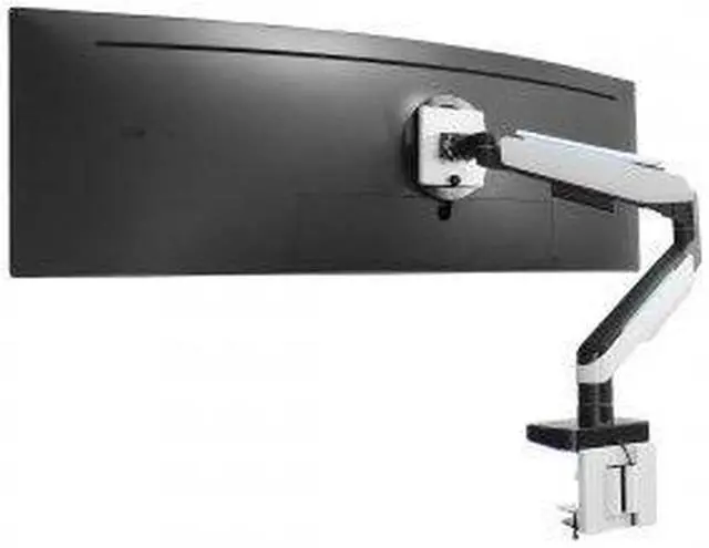 Alt view image 2 of 2 - Mount-It! Mounting Arm for Monitor Curved Screen Display Grayish White Matte Black MI4881