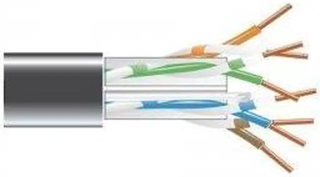 Alt view image 9 of 9 - Black Box EYN881B-PB-1000 CAT6 550-MHz Solid Bulk Cable - Unshielded, Plenum, Black, 1000 ft. Pull Box