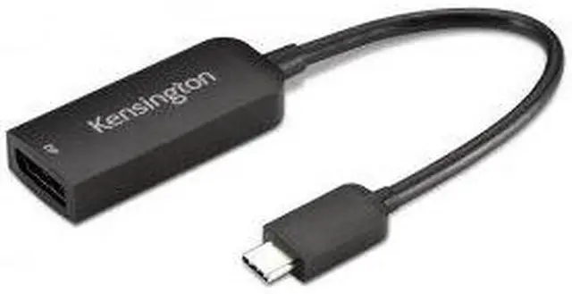 Alt view image 8 of 9 - Kensington CV5000DP USB-C 4K/8K DisplayPort 1.4 Adapter - 1 x 20-pin DisplayPort 1.4 Digital Audio/Video Female - 1 x USB Type C Male - 7680 x 4320 Supported - Black