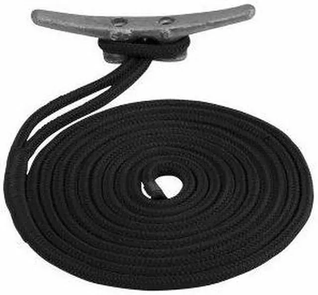 Alt view image 5 of 5 - Sea-Dog Double Braided Nylon Dock Line - 3/4" x 30' - Black