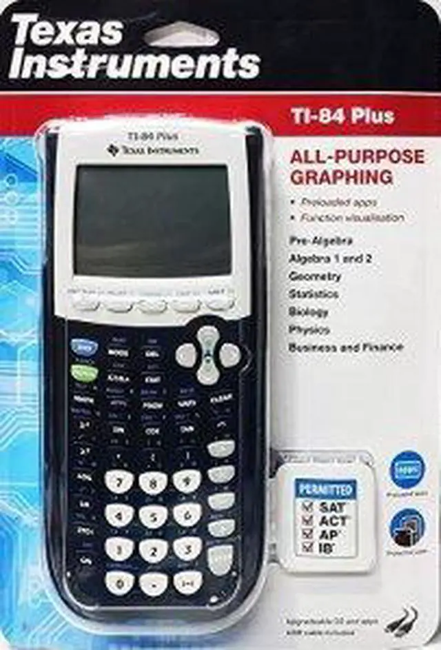 Alt view image 5 of 7 - Texas Instruments TI-84 Plus Graphing Calculator, Black (84PL/FC/1L1/A1)