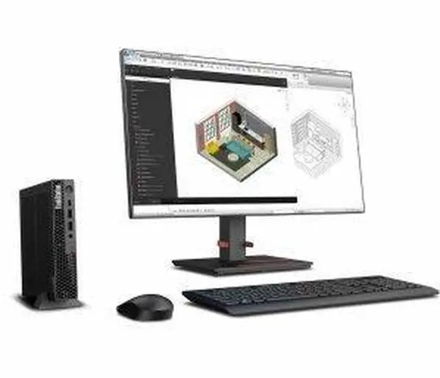Alt view image 9 of 9 - Lenovo ThinkStation P3 30H0006LUS Workstation - 1 x Intel Core i7 14th Gen i7-14700 - vPro Technology - 16 GB - 512 GB SSD - Tiny - Black - Intel Q670 Chip - Windows 11 Pro - 1 x NVIDIA T400 4 GB Grap