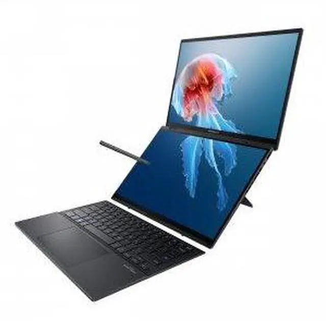Alt view image 9 of 9 - ASUS ZenBook Duo 14.0" Touchscreen Laptop Ultra 7 155H 16GB RAM 1 TB PCIe SSD Windows 11 Home UX8406MA-DS76T