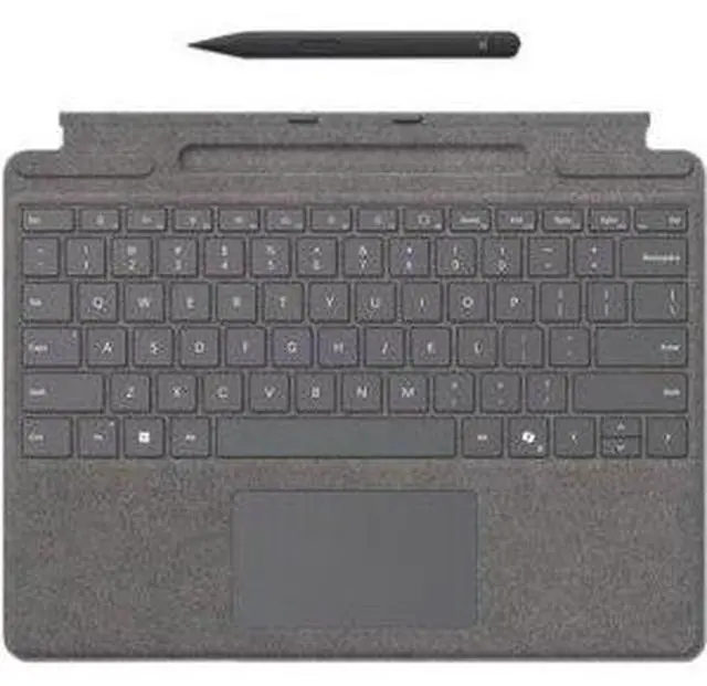 Alt view image 4 of 5 - Microsoft Pro KB w/Slim Pen Platinum - 8X8-00164