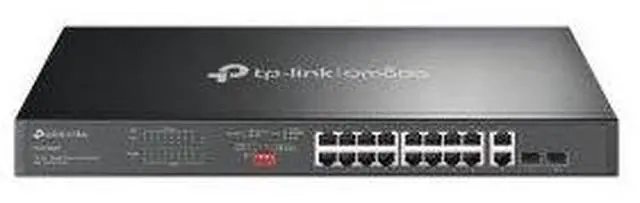 Alt view image 4 of 5 - TP-Link Omada 18-Port Gigabit Rackmount Switch with 16-Port PoE+