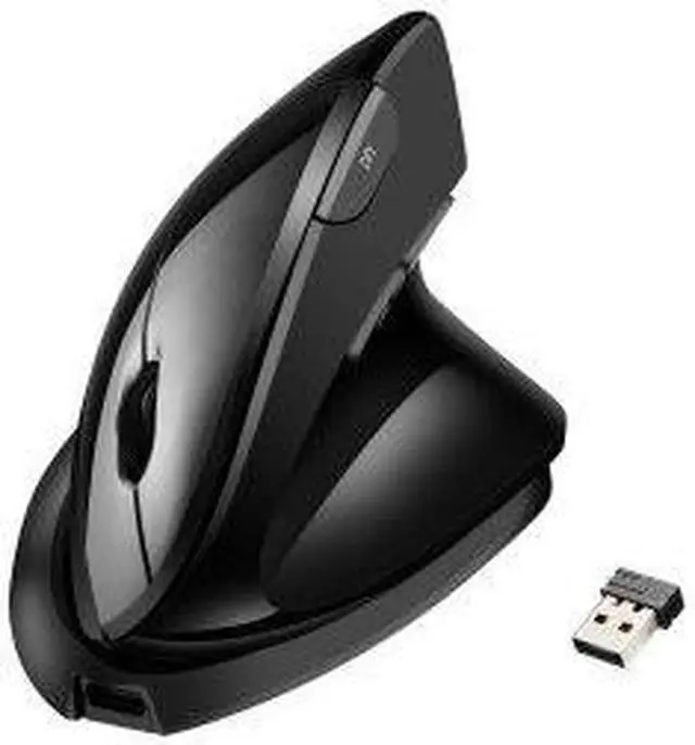 Alt view image 2 of 9 - Adesso iMouse V30 2.4GHz Wireless Adjustable Vertical Ergonomic Mouse iMouseV30