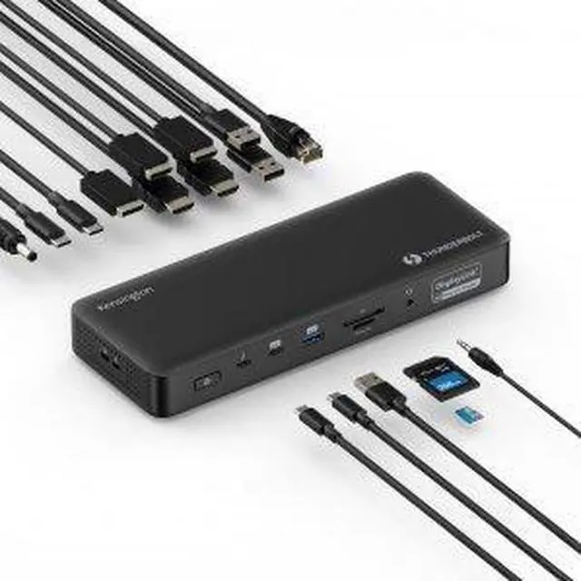 Alt view image 6 of 13 - Kensington SD5910T Docking Station - for Desktop PC/Notebook/Tablet/Smartphone/Monitor/Memory Card Reader/Solid State Drive/Smartwatch - Charging Capability - Memory Card Reader - SD, microSD - 149.10