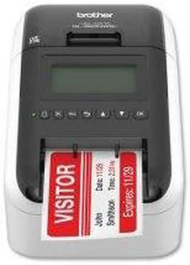 Alt view image 9 of 9 - Brother QL-820NWBC Desktop Direct Thermal Printer Two-color Label Print