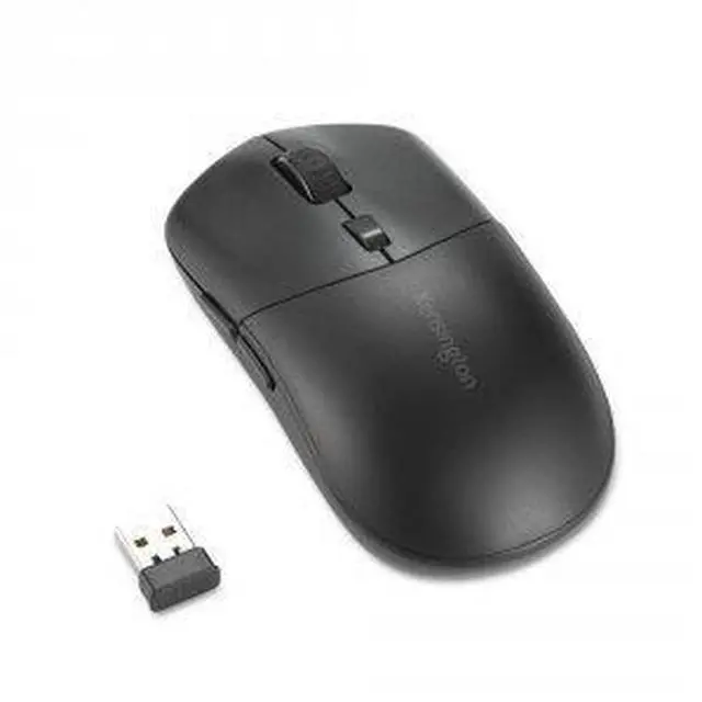 Alt view image 10 of 10 - Kensington MY430 Mouse - Optical - Wireless - Bluetooth - 2.40 GHz - Rechargeable - USB - 2400 dpi - 6 Button(s) - 5 Programmable Button(s)