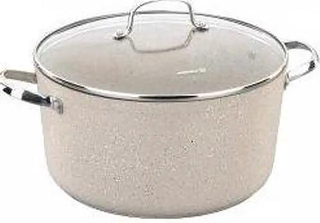 Alt view image 6 of 6 - Korkmaz Granita 3 Liter Aluminum Nonstick Casserole with Lid in Tan