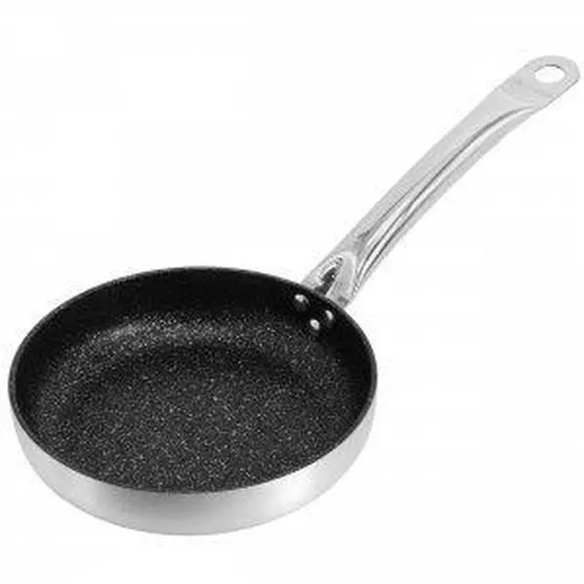 Alt view image 7 of 7 - Korkmaz Gastro 8 Inch Professional Series Tava and Frypan in Brushed Silver