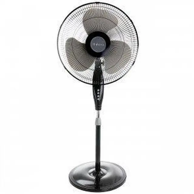 Alt view image 15 of 15 - Holmes Oscillating 16" Blade Whole Room Standing Fan Black 2115138