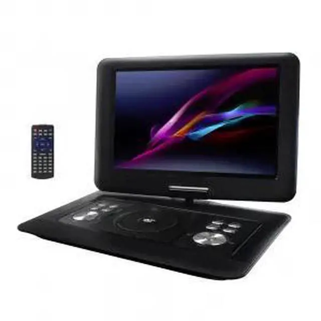 Alt view image 8 of 8 - Trexonic 14.1 Inch Portable DVD Player with Swivel TFT-LCD Screen and USB,SD,AV Inputs