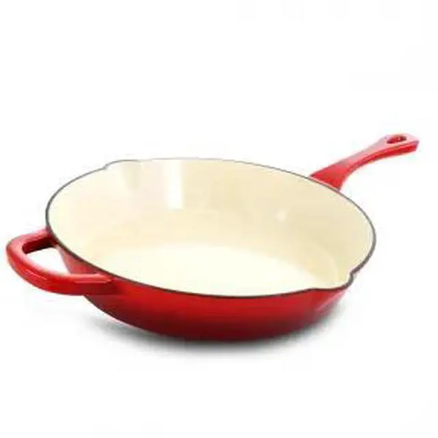 Alt view image 4 of 4 - Crock Pot Artisan Enameled 12 Inch Round Cast Iron Skillet